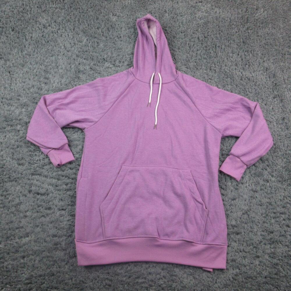 The Warmy Sweatshirt Womens XL Purple Hoodie Pullover Fleece Kangaroo Pocket